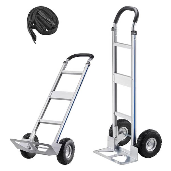 Hand Truck, 500 lbs. Load Capacity, Heavy-Duty Hand Truck Dolly with Handle, Aluminum Alloy Portable 2025 update