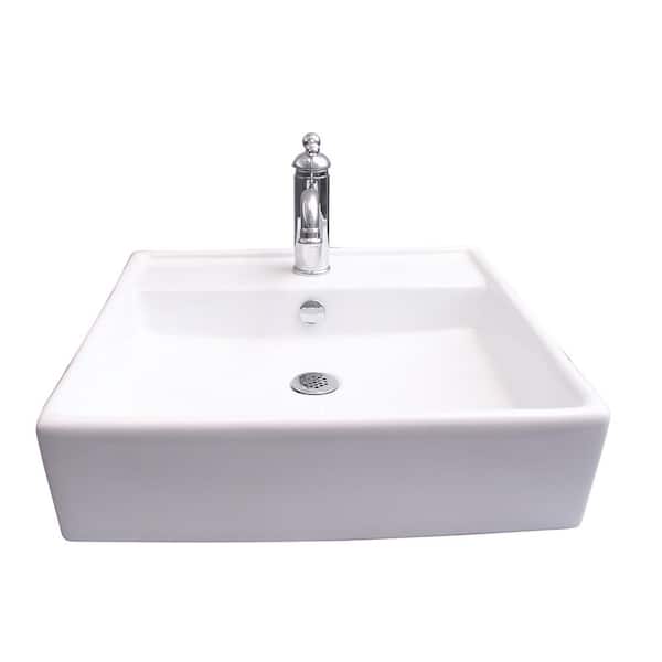 Barclay Products Markle Wall-Mount Sink in White