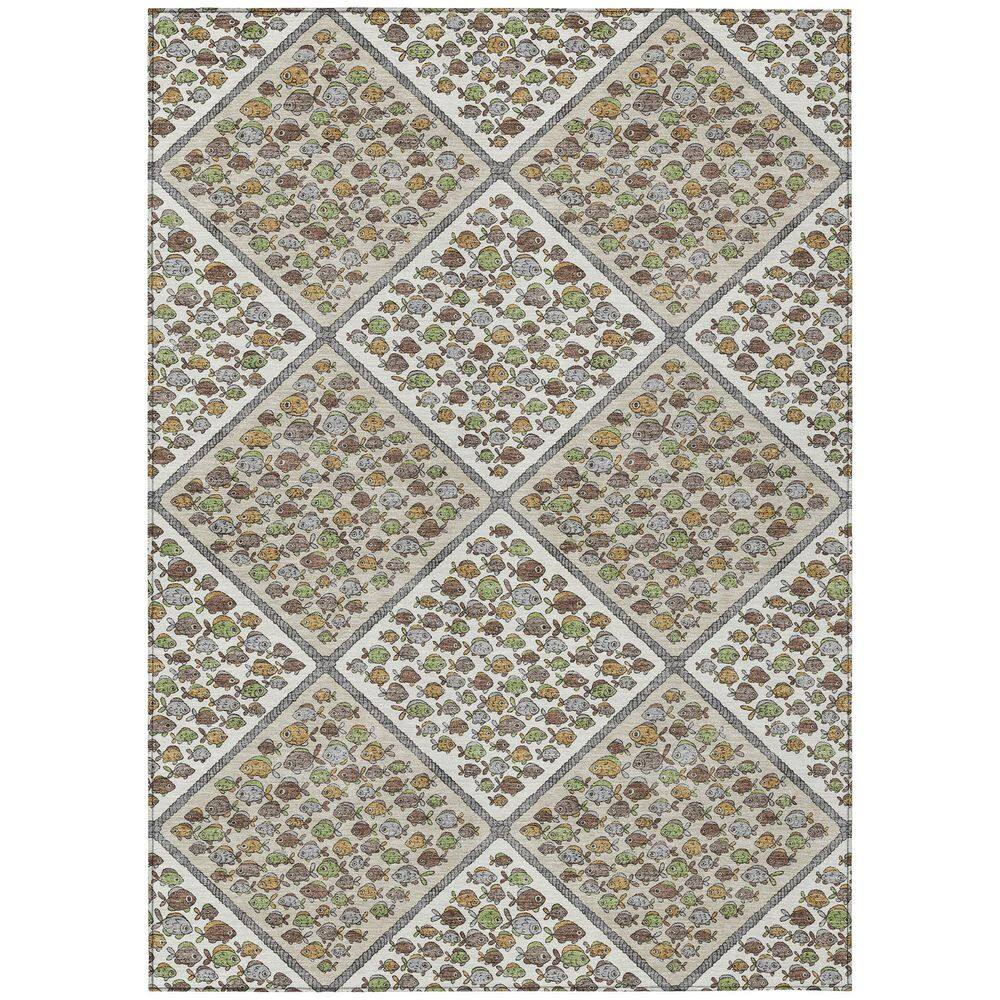 Chantille Machine Washable Indoor/Outdoor Abstract ACN2579 Ivory 3 ft. x 5 ft. Area Rug price history on PriceWatchPro