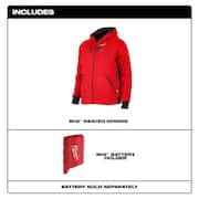 Men's 3X-Large M12 12-Volt Lithium-Ion Cordless Red Heated Jacket Hoodie (Jacket and Battery Holder Only)