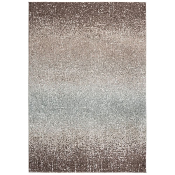 Madison 5 ft. x 8 ft. Light Brown Ombre Area Rug
