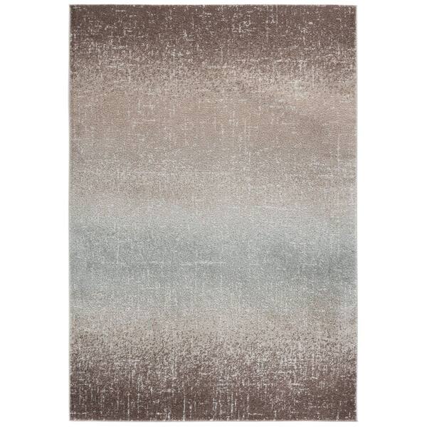 Madison 7 ft. x 9 ft. Light Brown Ombre Area Rug