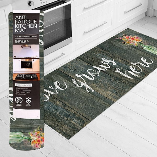 J&v Textiles 20" X 55" Oversized Cushioned Anti-fatigue Kitchen Runner Mat Rules Of The Kitchen - View #5