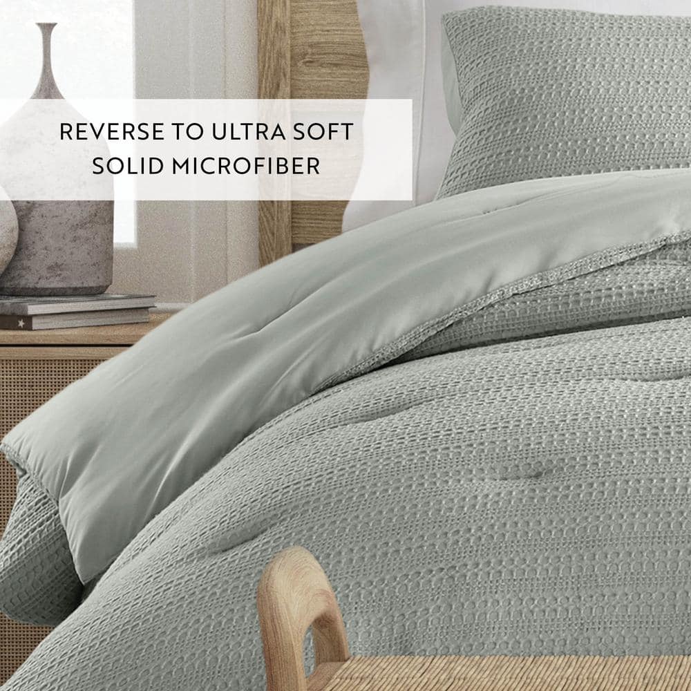 Green Mist Organic Down Alternative Full Bedspread Set