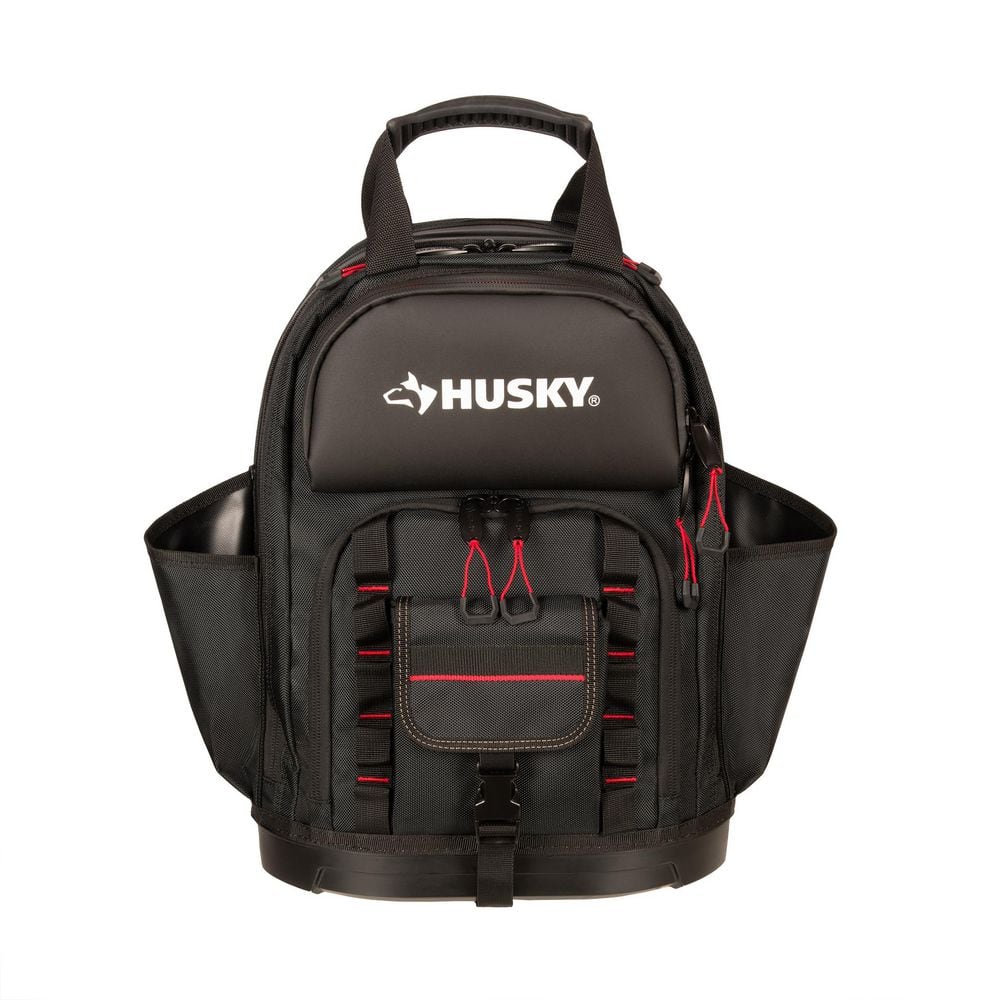 Husky 19 in. Black Heavy Duty Pro Tool Backpack BLK65158-TH - The