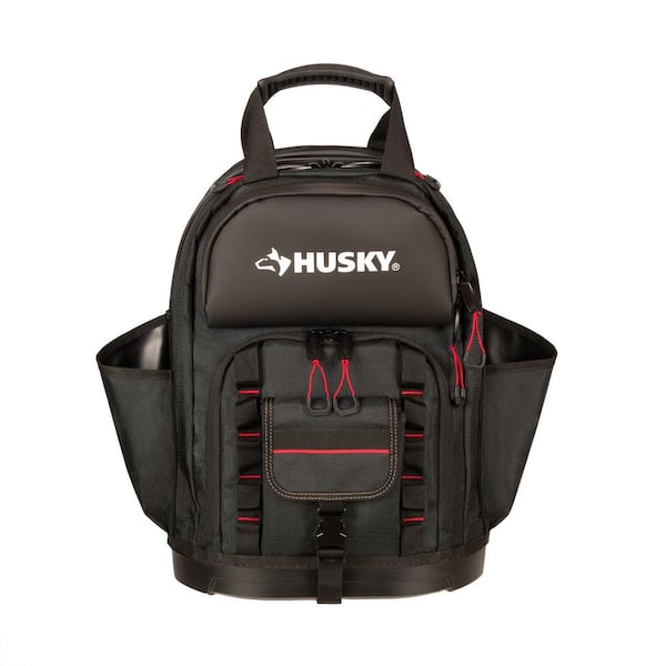 19 in. Black Heavy Duty Pro Tool Backpack