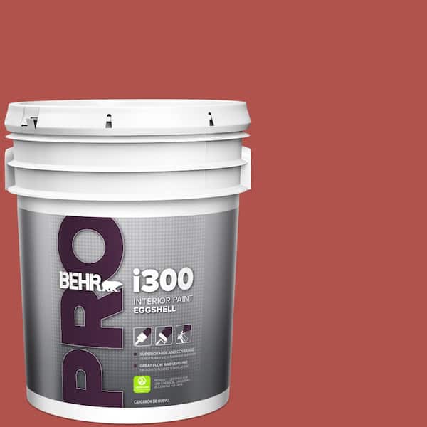 BEHR PRO 5 gal. #BIC-48 Fortune Red Eggshell Interior Paint