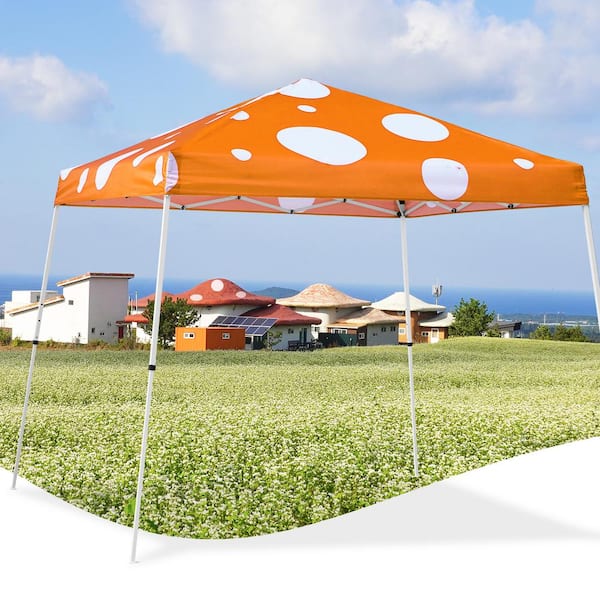 EAGLE PEAK 10 ft. W x 10 ft. D Slant Leg Pop-Up Canopy Tent