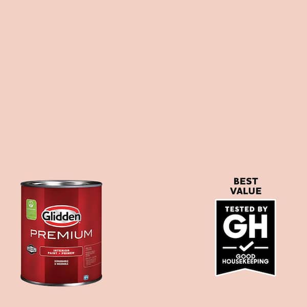 Glidden Premium 1 qt. PPG1064-3 Texas Rose Eggshell Interior Paint