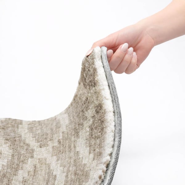 Dream Shag Premium Machine Washable Abstract ADS115 Tan 9 ft. x 12 ft. Area Rug