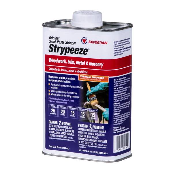 SAVOGRAN Strypeeze Qt Semi-Paste All Purpose Stripper without Methylene Chloride and NMP