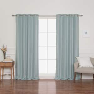 Mint Solid Blackout Curtain - 52 in. W x 96 in. L (Set of 2)