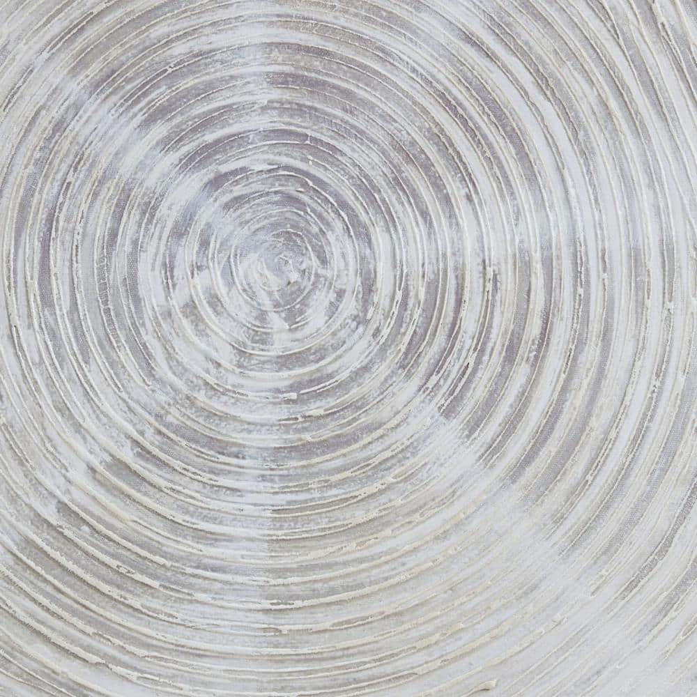 Silver Sand Hand Embellished Abstract 3-Piece Canvas Wall Art Set
