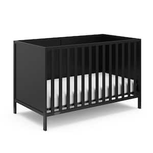 Theo Black 3-in-1 Convertible Crib