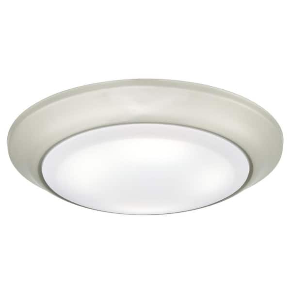 Westinghouse 15-Watt Brushed Nickel Indoor/Outdoor Integrated LED Flush Mount