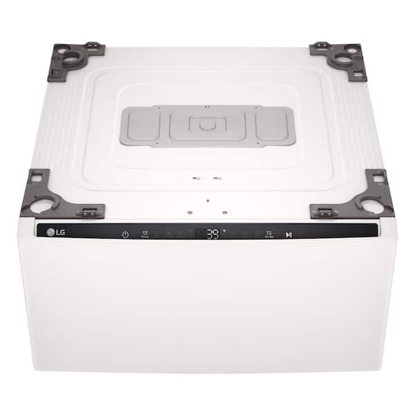 27 in. W 1 cu. ft. Pedestal Front Load Washer Slim DD Motor in Alpine White