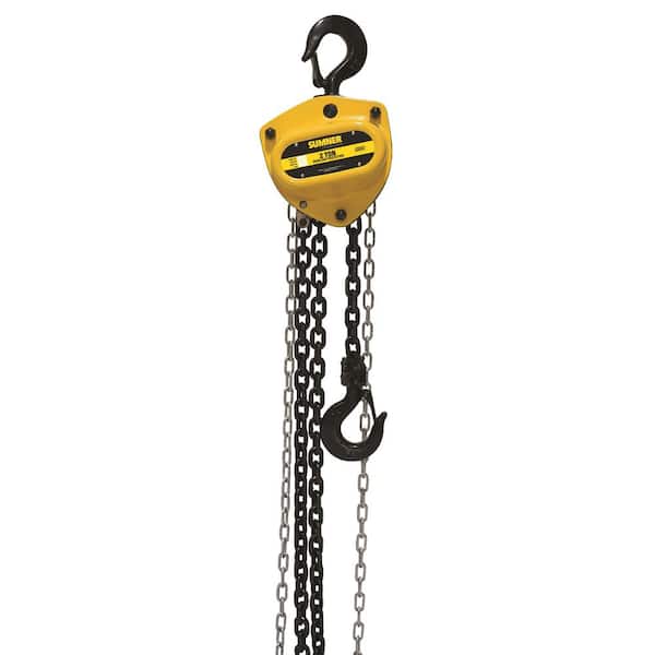 SUMNER 2-Ton Chain Hoist with 20 ft. Lift and Overload Protection