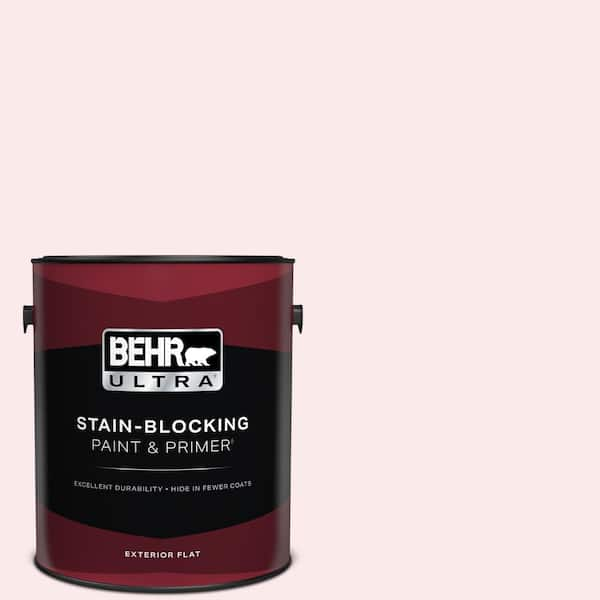 BEHR ULTRA 1 gal. #110A-1 Ballerina Gown Flat Exterior Paint & Primer