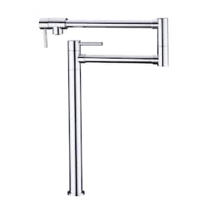 Freestanding Pot Filler Faucet with Extension Shank in Chrome