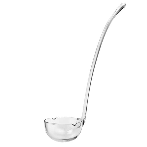 Badash Crystal 12 in. to 13 in. Long Lead Free Crystal Mouth Blown Punch Ladle
