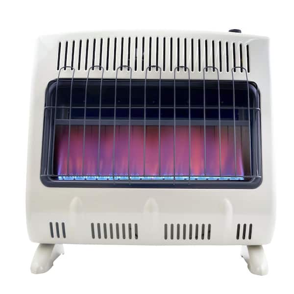 30,000 BTU Vent-Free Blue Flame Propane Heater with Thermostat and Blower