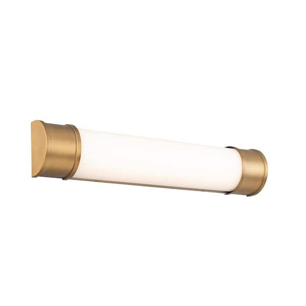 WAC Lighting Mercer 24 in. Aged Brass LED Vanity Light Bar and Wall Sconce, 3000K