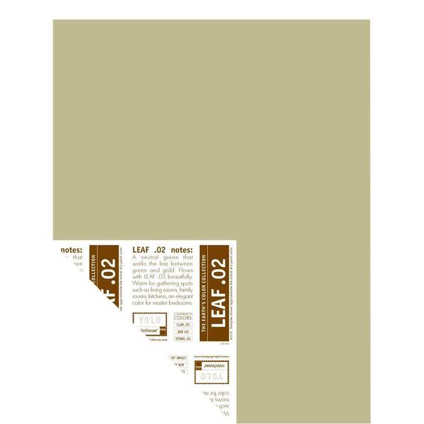 YOLO Colorhouse 12 in. x 16 in. Leaf .02 Pre-Painted Big Chip Sample