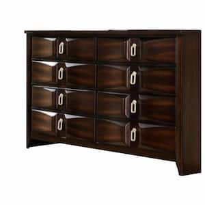 Bold and Striking Style Varnish Oak Wooden Dresser 17 in. L x 59 in. W x 40 in. H