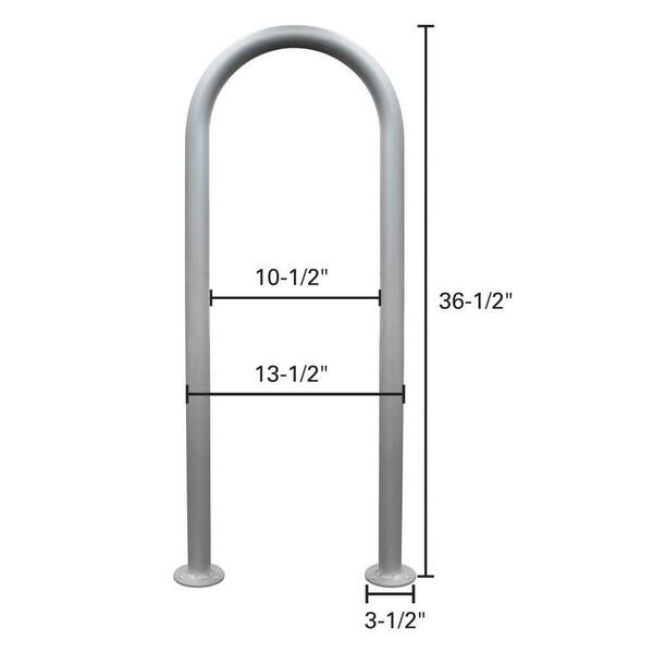 Extreme Max Universal Aluminum Hand Rail - 18" Height For Pool, Hot Tub & Dock Safety