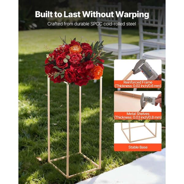 SKYSHALO 10-Piece Wedding Flower Stand, 23.62 in Column Stand