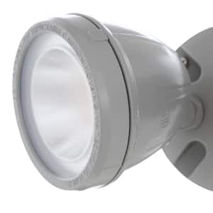 28-Watt, 2200-Lumen Metal LED Dual Spot Light, Gray
