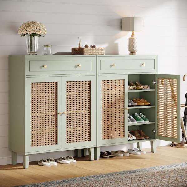 BYBLIGHT Ahlivia Mint Green 43.7 in. H Modern Storage Cabinet with