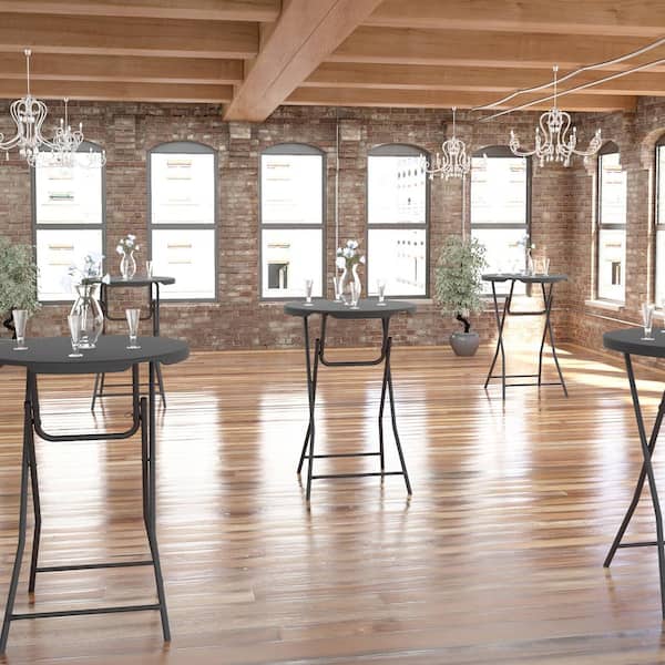 Classic Commercial Cocktail Folding Table, Gray 60436SGY1E