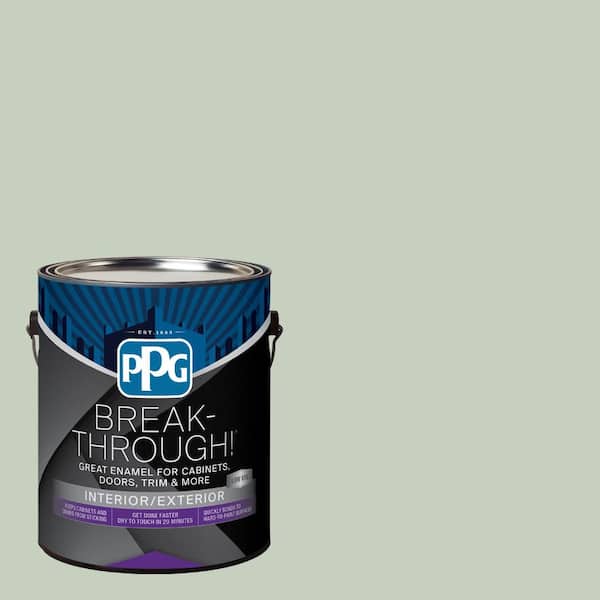 1 gal. PPG1124-3 Frosty Pine Semi-Gloss Door, Trim & Cabinet Paint