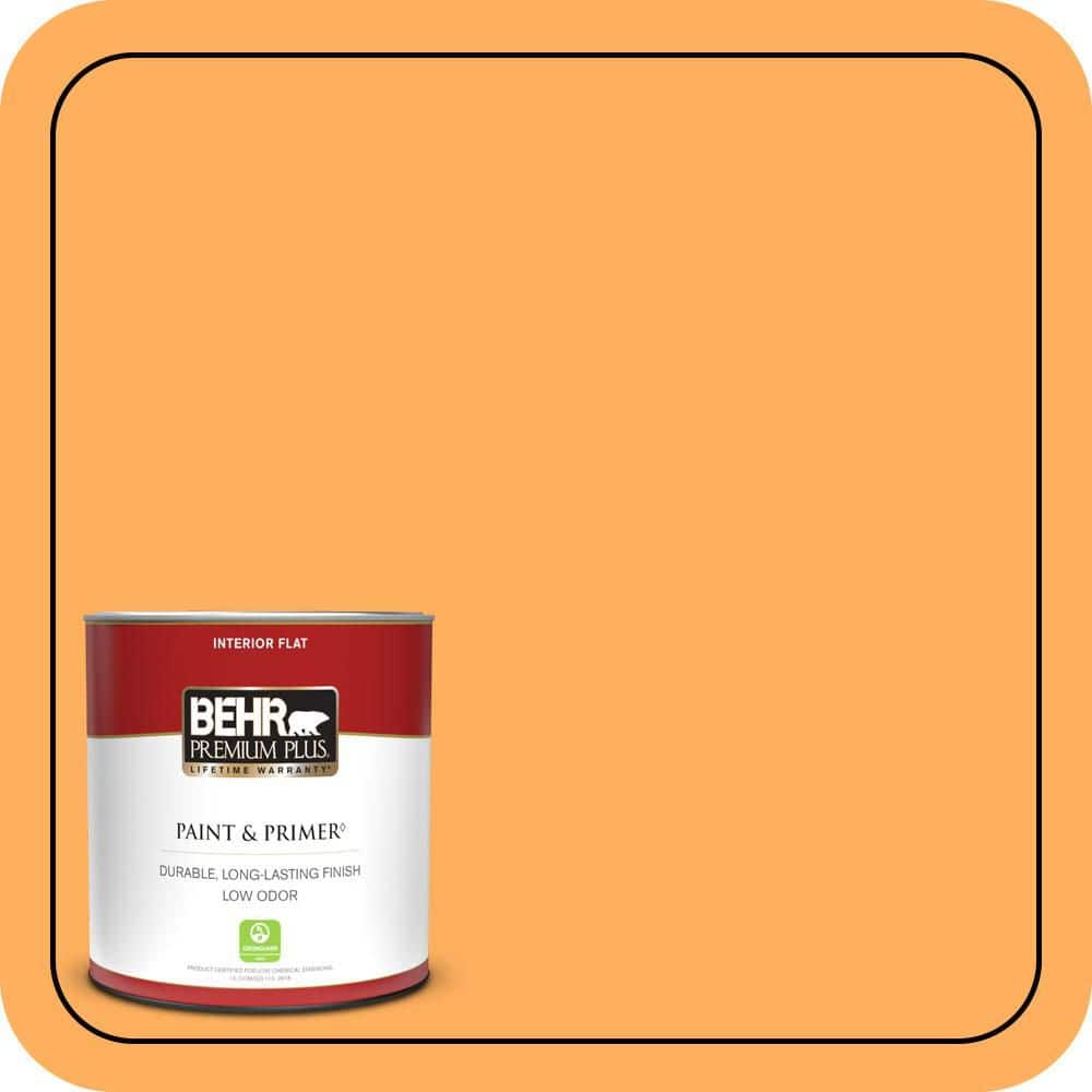 1 qt. #280B-5 Vintage Orange Flat Low Odor Interior Paint & Primer product image for price tracking