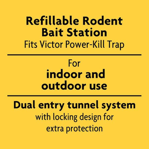 Heavy-Duty Rodent Bait Station (2-Pack)