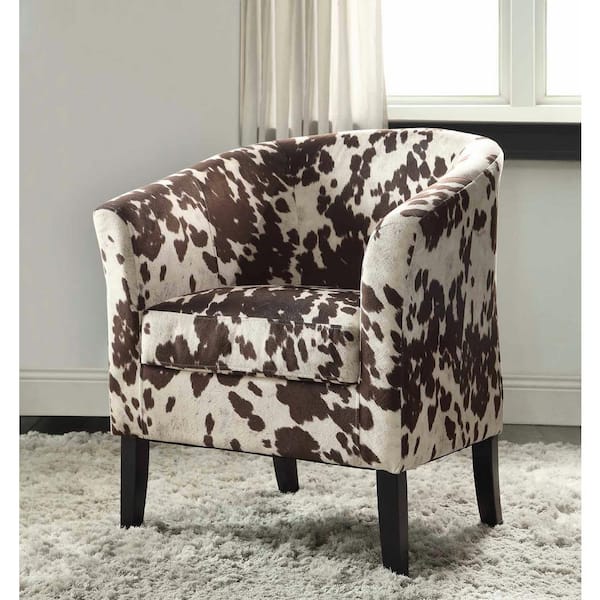 Linon Home Decor Simon Udder Madness Microfiber Club Arm Chair
