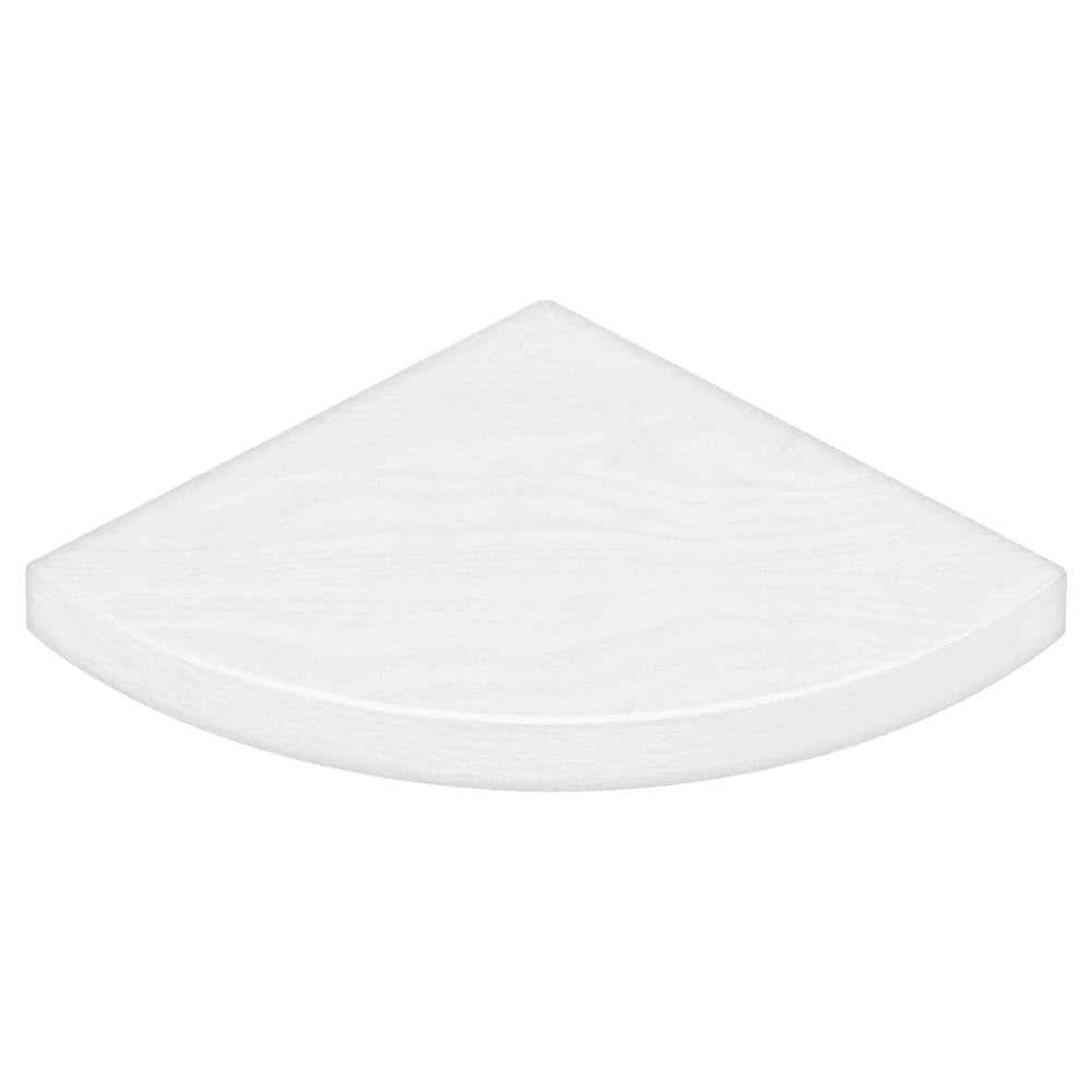 Dolle 12 In. X 12 In. X 3 4 In. Lite Corner Shelf In White 55404