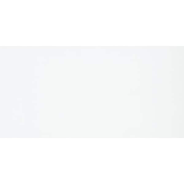 EMSER TILE Style Ii Pure White 11.81 in. x 23.62 in. Polished Porcelain Patterned LookFloor and Wall Tile (15.504 sq. ft./Case)