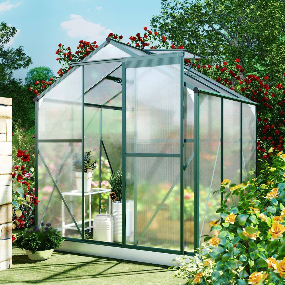 Harper & Bright Designs 6.2 ft. W x 6.3 ft. D x 7.4 ft. H Aluminum