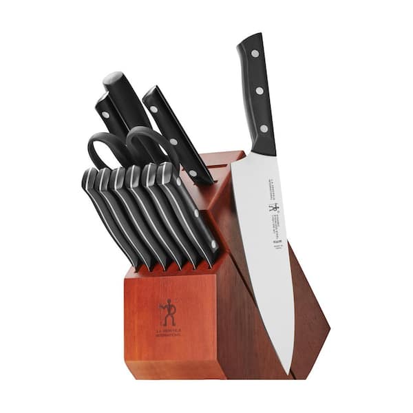 Colorful Professional 12 Piece Steel Knife Set by Cooler Kitchen - Ergonomic & Dishwasher Safe