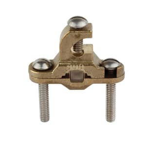 3/8 in. to 1 in. Bronze Ground Clamp with Lay-in Lug for 10 - 2 AWG