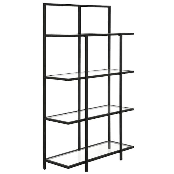 Meyer&Cross Ingels 62 in. Blackened Bronze 4-Shelf Standard Bookcase