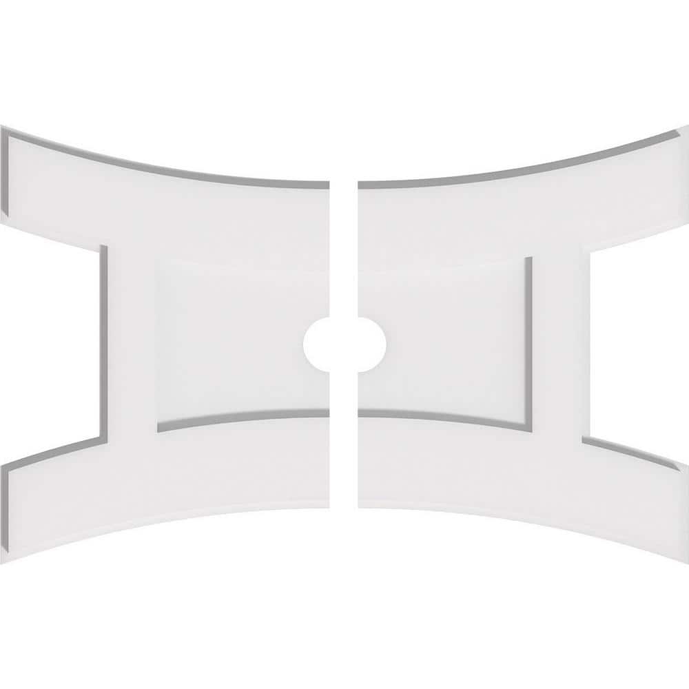 24 in. W x 16 in. H x 2 in. ID x 1 in. P Haven Architectural Grade PVC Contemporary Ceiling Medallion (2-Piece) price history on PriceWatchPro