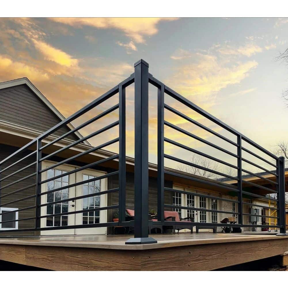 Fe26 Axis Horizontal 36 in. H 12 in. W Black Sand Steel Railing price history on PriceWatchPro