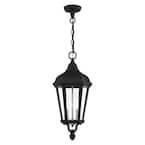 Livex Lighting Morgan 3 Light Textured Black Outdoor Pendant Lantern ...