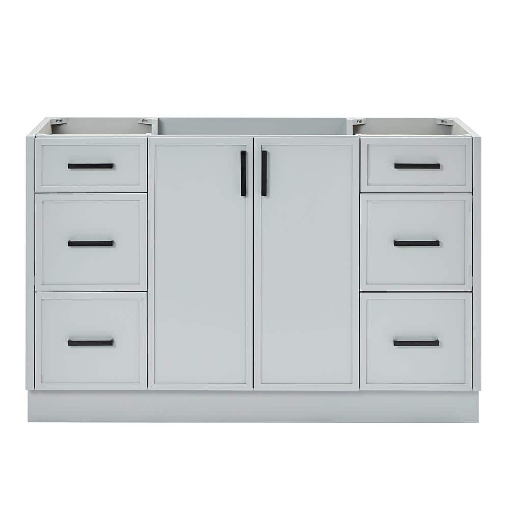 Kelly 54 in. W x 21.5 in. D x 34.5 in. H Bath Vanity Cabinet without Top in Gray price history on PriceWatchPro