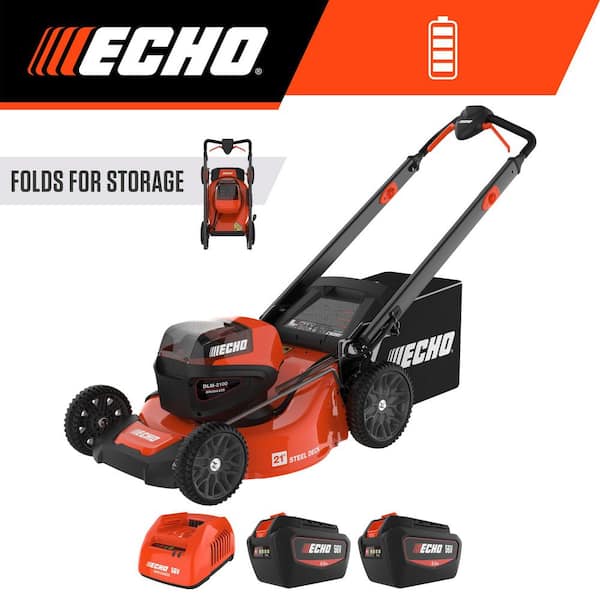 21 in. 56-Volt Cordless Battery Walk Behind Push Lawn Mower with Two 5.0 Ah Batteries/Rapid Charger