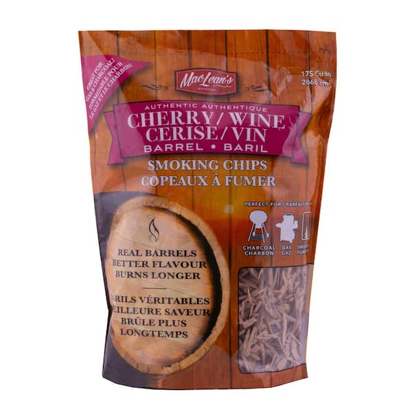 Maclean's OUTDOOR 2 lb. Cherry-Wine Barrel BBQ Smoking Chips