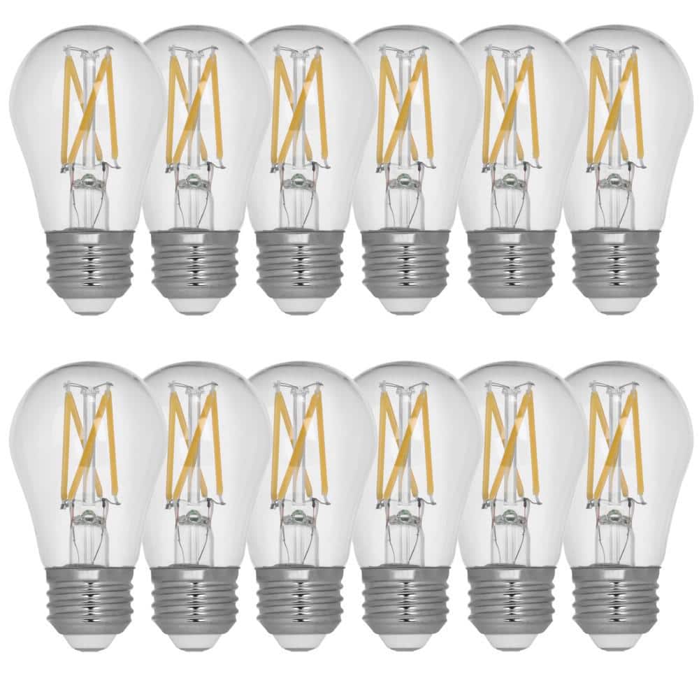 75-Watt Equivalent A15 Dimmable Filament CEC Clear Glass LED Ceiling Fan Light Bulb, Soft White 2700K (12-Pack) price history on PriceWatchPro